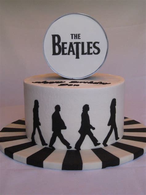 Birthday Cake For A Fan Of The Beatles Buttercream 10 Round 3 Layers
