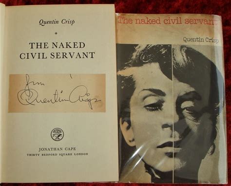 The Naked Civil Servant By Quentin Crisp Hand Signed Very Good