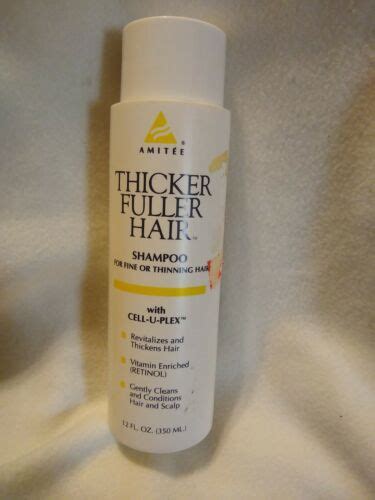 Thicker Fuller Hair Revitalizing Shampoo 1990 Cell U Plex 12 Fl Oz For