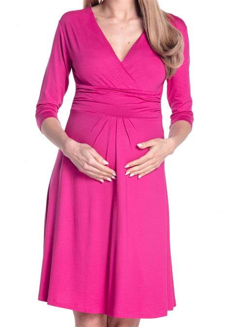 happy mama women s pregnancy maternity casual dress knee length 282p ebay