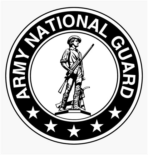 Army National Guard Logo Black And White Hd Png Download Kindpng