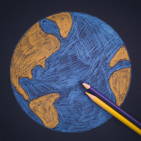 Planet Earth Drawn With Pencils Peqv6fp Comunidad Blogger