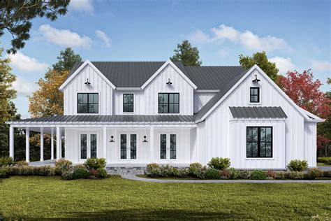 New American House Plan With Wraparound Porch And Optional 2 Story
