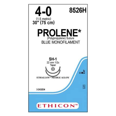 Buy Ethicon Prolene 8526h 4 0 Non Absorbable Sh 1 Suture 22mm Online