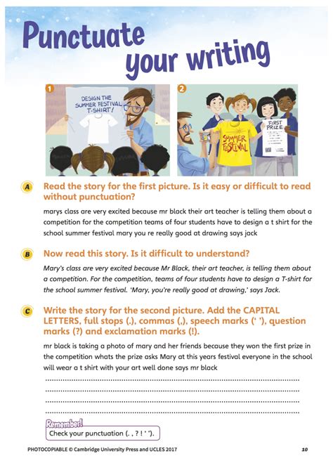 Teaching Together Flyers Writing Booklet Punctuate Your Writing