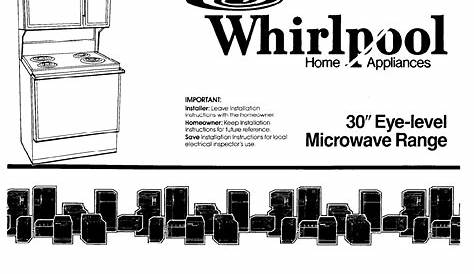 Whirlpool Microwave Oven Microwave Range User Guide | ManualsOnline.com