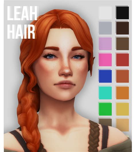 Leah Hair Okruee Sims Hair Sims Mods Sims