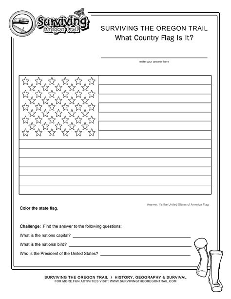 Coloring Page State Flag Usa Printable Worksheet Surviving The Oregon