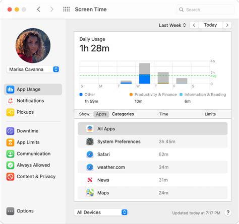 Family sharing is the app store option that allows the ios and macos devices users to share their purchases, including itunes music, applications, and any other content. Track app and device usage in Screen Time on Mac - Apple ...