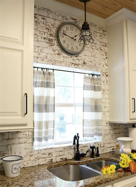 New Farmhouse Kitchen Window Treatments The Most Elegant As Well As