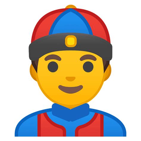 Mand Med Kinesisk Hat Emoji Clipart Gratis Download Creazilla