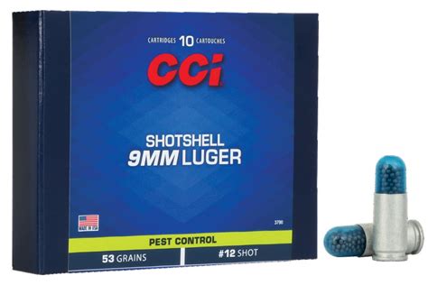 Cci 9mm Luger 53 Gr 12 Shotshell 10box The Modern Sportsman