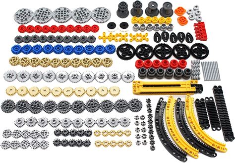 Habow 233pcs Technic Parts Technic Gears Axle Pin Connector