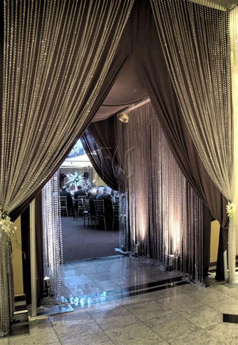 For When You Want A Sparkly Entry Beaded Curtains Wedding Reception
