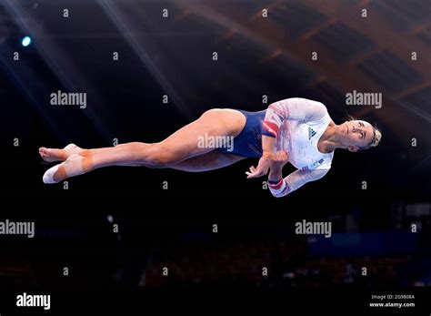 Great Britains Amelie Morgan In Action On The Balance Beam During The