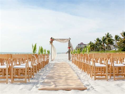 With the stellar backdrop of the tropical sun, the soft sand and sparkling water, the gathering romantic beach wedding ideas for the ceremony. Naples FL Beach Wedding Packages | Receptions Halls | Beach wedding packages, Golf resort ...