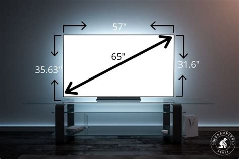 What Are The Dimensions Of A 65 Inch Tv Exact Sizes Measuring Stuff