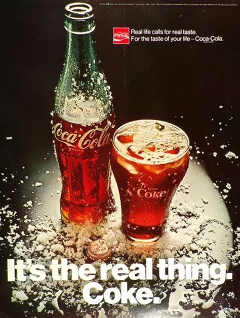 Coca Cola Coke Ad It S The Real Thing Vintage Magazine Ads