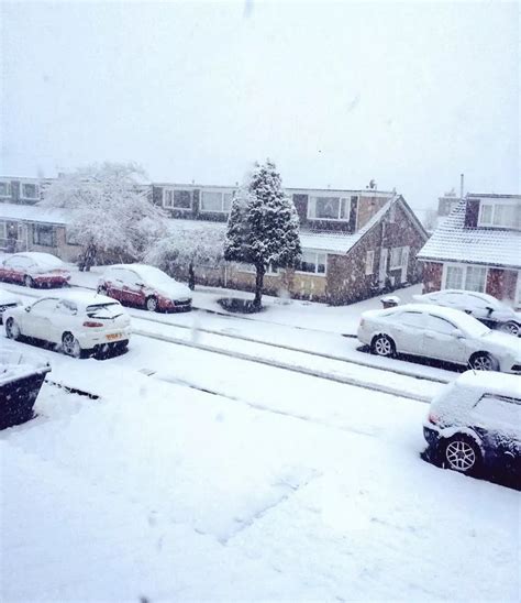Live Snow Storm Hits Greater Manchester Causing Travel Disruption