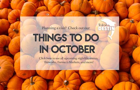October Events in Destin Florida | Things To Do In Destin
