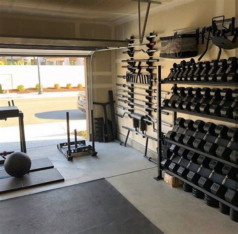 I started my garage gym about seven years ago; Top 75 Best Garage Gym Ideas - Home Fitness Center Designs