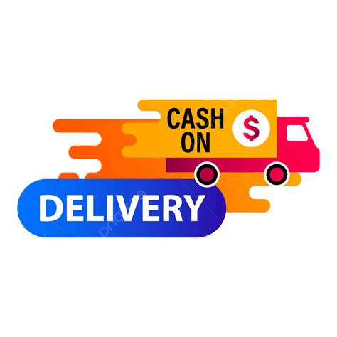 Container Truck Clipart Transparent Background Cash On Delivery Truck