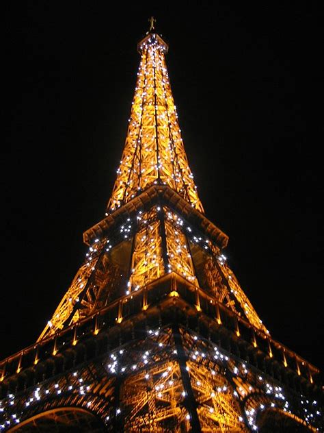 Christmas Eiffel Eiffel Dressed Up In Lights During Decemb