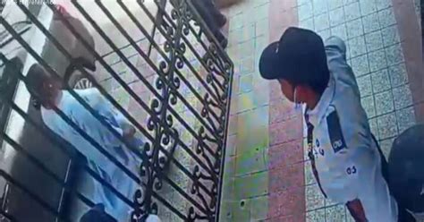 Watch Video Noida Woman Caught On Camera Slapping Security Guard