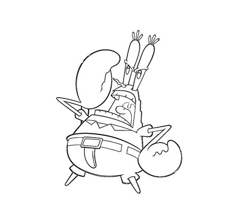 It was created by animator and artist stephen hillenburg and it's now broadcast around the world. Spongebob Mr Krabs Coloring Pages - GetColoringPages.com