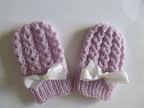 Pdf Knitting Pattern Baby Thumbless Mittens Infant By Lacywork