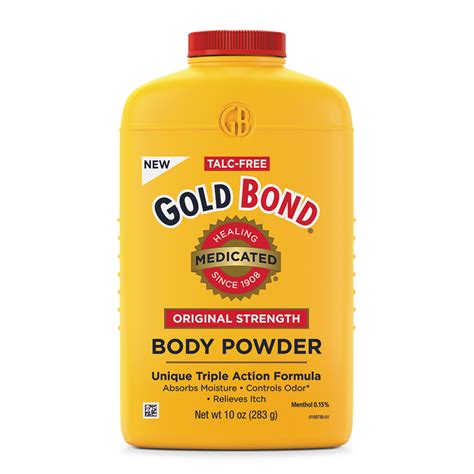 Gold Bond Medicated Original Strength Body Powder Talc Free 10 Oz