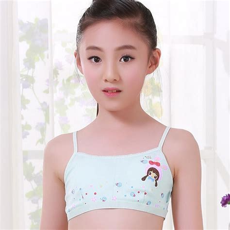 New Fashion Young Girl Sling Underwear Set Training Bras Vest And