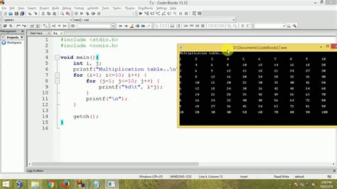 Multiplication Chart C Program Printablemultiplication Com