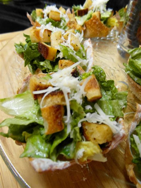 1 cup stewed weakling, diced. HoneyBears & SydneyBeans: Caesar Salad Wonton Cups with ...