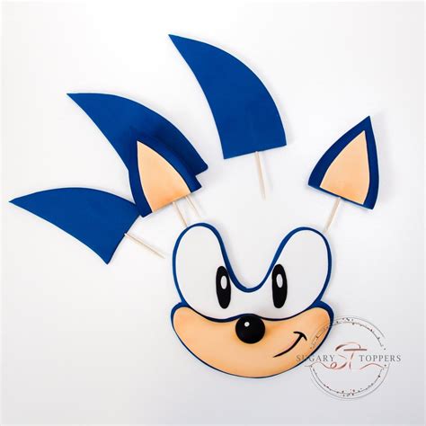 A Sonic The Hedgehog Mask Made Out Of Paper
