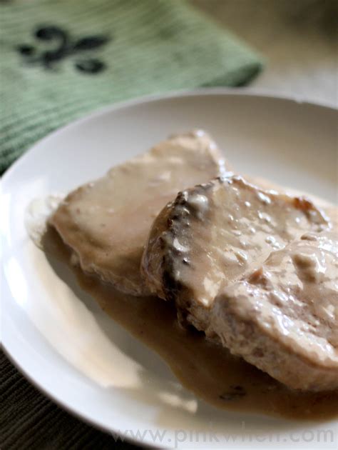 Instead of baking the pork chops in the oven, if you have a tightly fitting heavy cover for the skillet, they can be finished on the. Slow Cooker Pork Chops with Gravy - Page 2 of 2 - PinkWhen