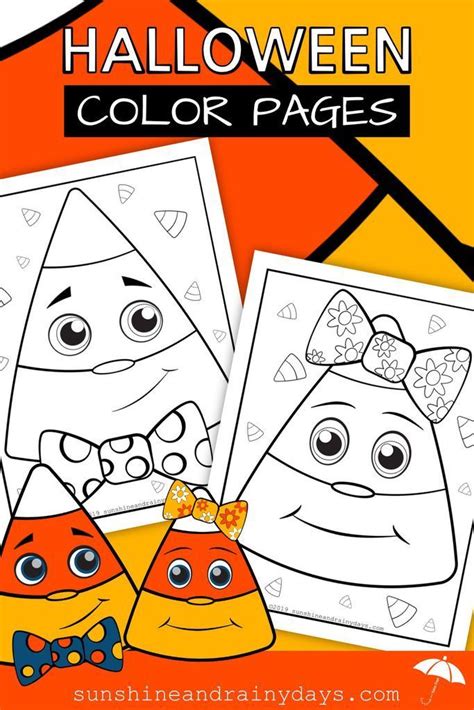 Halloween Candy Corn Coloring Page Free Download Gmbar Co