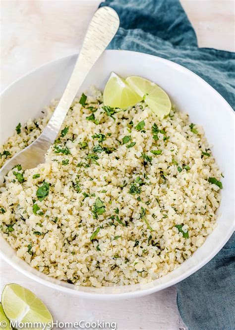 Cauliflower rice or riced cauliflower has been replacing tradtional rice in a lot of recipes over the last few years. Easy Cilantro Lime Cauliflower Rice - Mommy's Home Cooking