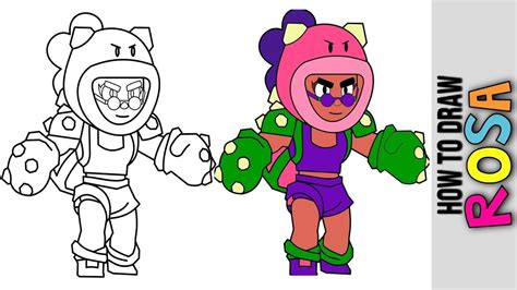 Check out the events below! How To Draw Rosa New Brawler From Brawl Stars 😀 Brawl Talk ...