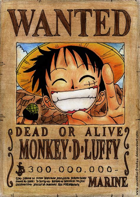 Luffy Wanted Poster Wallpapers Wallpaper Cave Imagesee
