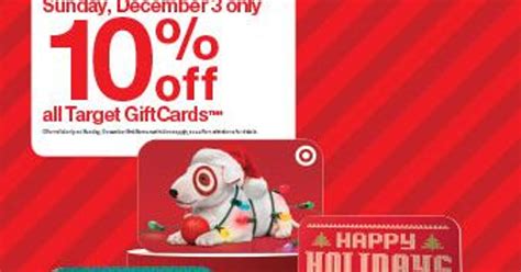 We have unbeatable discounts for your favorite brand! Save 10 percent on Target gift cards during rare one-day only sale