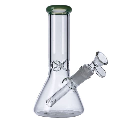 Glass Mini Beaker Ice Bong | 8 Inch | Grasscity.com