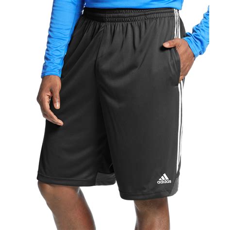 Adidas Big And Tall 3g Speed Climalite Shorts In Black For Men Black