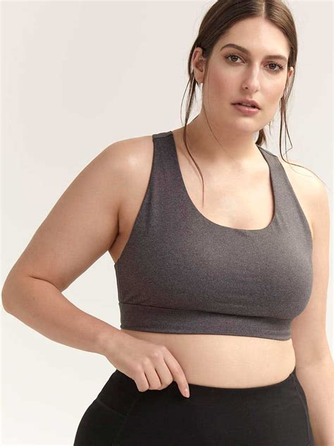 Shopping for a sports bra is a challenge, but we've made it easy. Plus Size Sports Bra with Mesh - ActiveZone | Penningtons