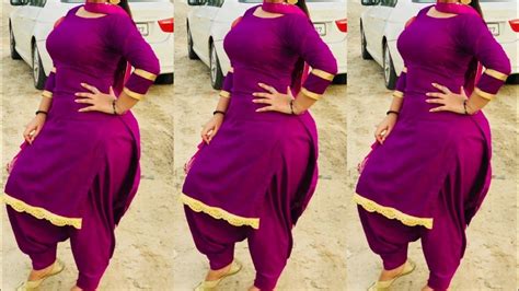 Fat Girls Ke Punjabi Suits Designs Contrast Colour Combination