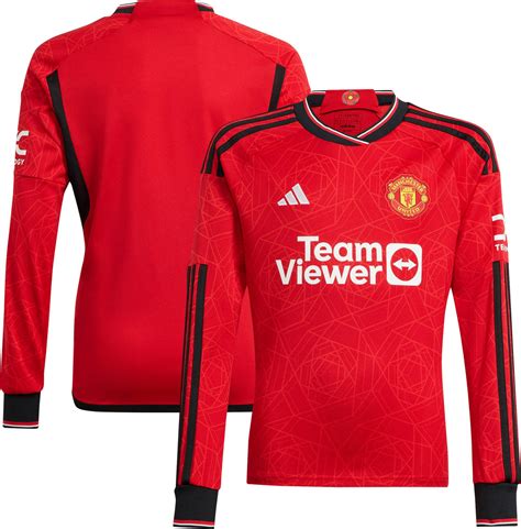 Adidas Manchester United Home Shirt 2023 24 Long Sleeve Pris