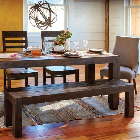 Each leaf is 14long, with both, the table is 96l (8 feet) do not contact me with unsolicited services or offers. Distressed Wood Donnovan Fixed Dining Table | Dining table ...