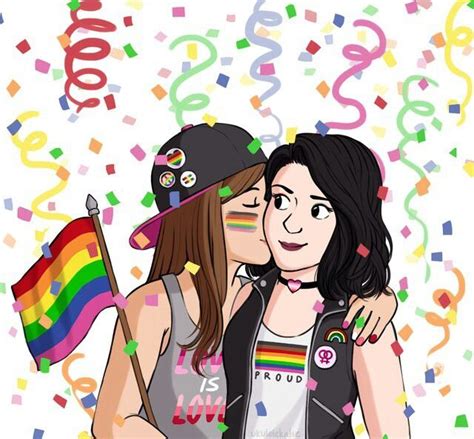 lesbian art cute lesbian couples lesbian pride lesbian love lgbtq pride gay art lgbt