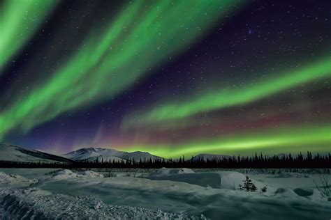 Northern Lights Sky Night Winter Star Wallpaper 3600x2400 282233