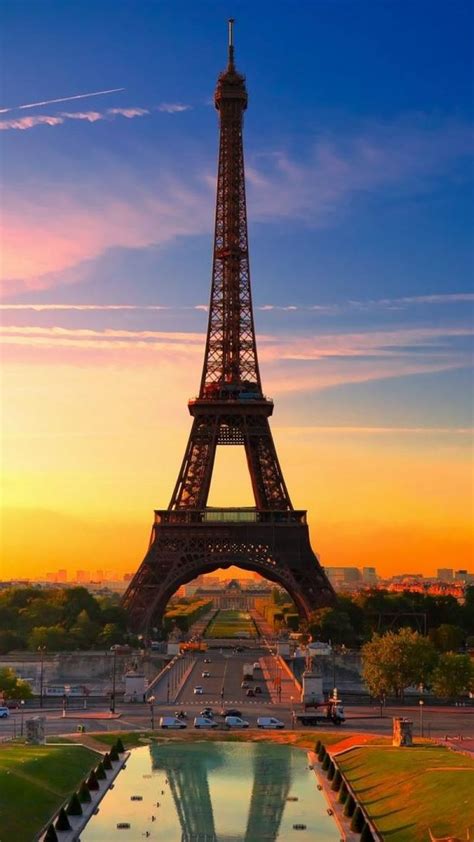 Eiffel Tower Paris France Beautiful Building And City